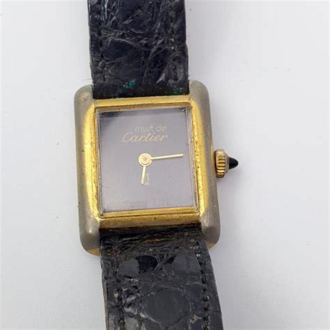 cartier 18k electroplated swiss|vtg cartier gold plate.